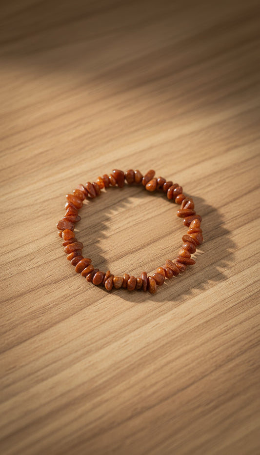 Bracciale Chips Diaspro Rosso