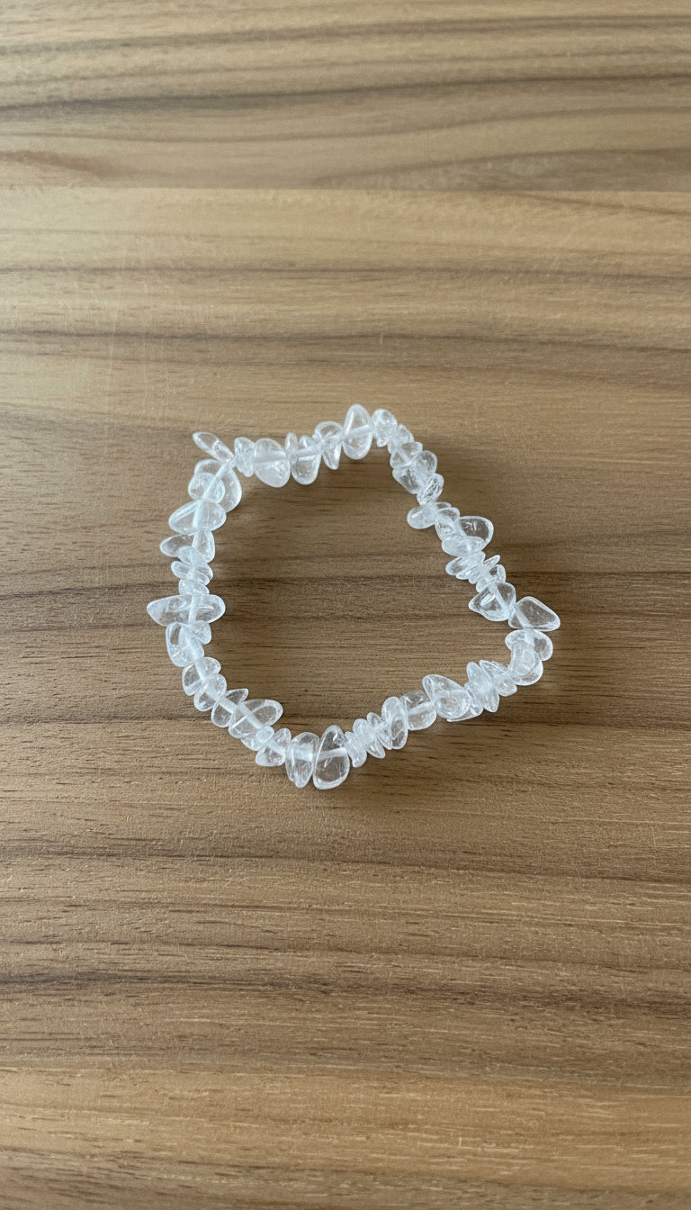 Bracciale Chips Quarzo Bianco