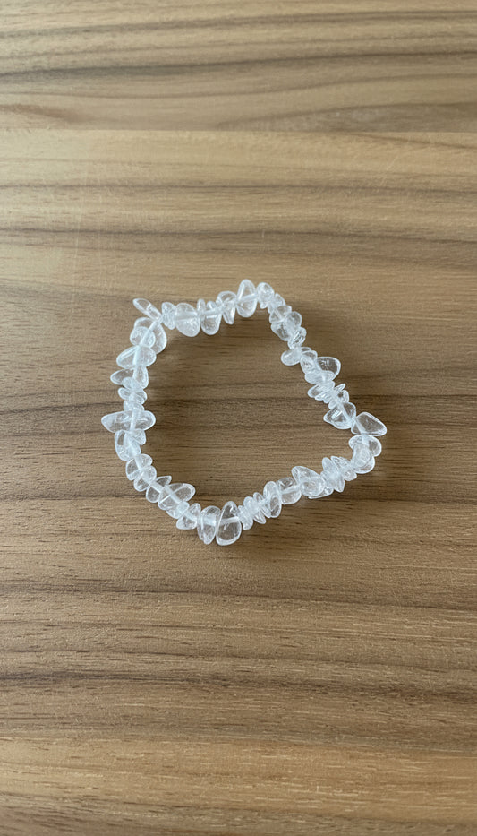 Bracciale Chips Quarzo Bianco