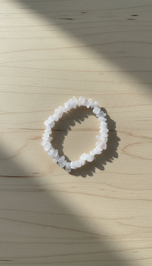 Bracciale Chips Quarzo Rosa