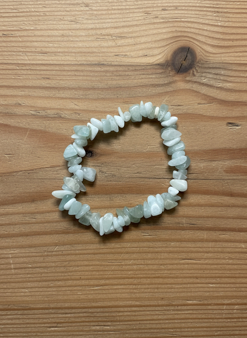 Bracciale Chips Acquamarina