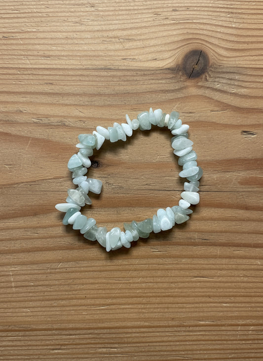 Bracciale Chips Acquamarina
